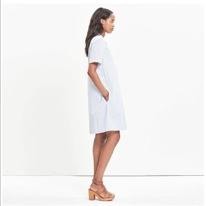 Madewell blue striped tunic dress